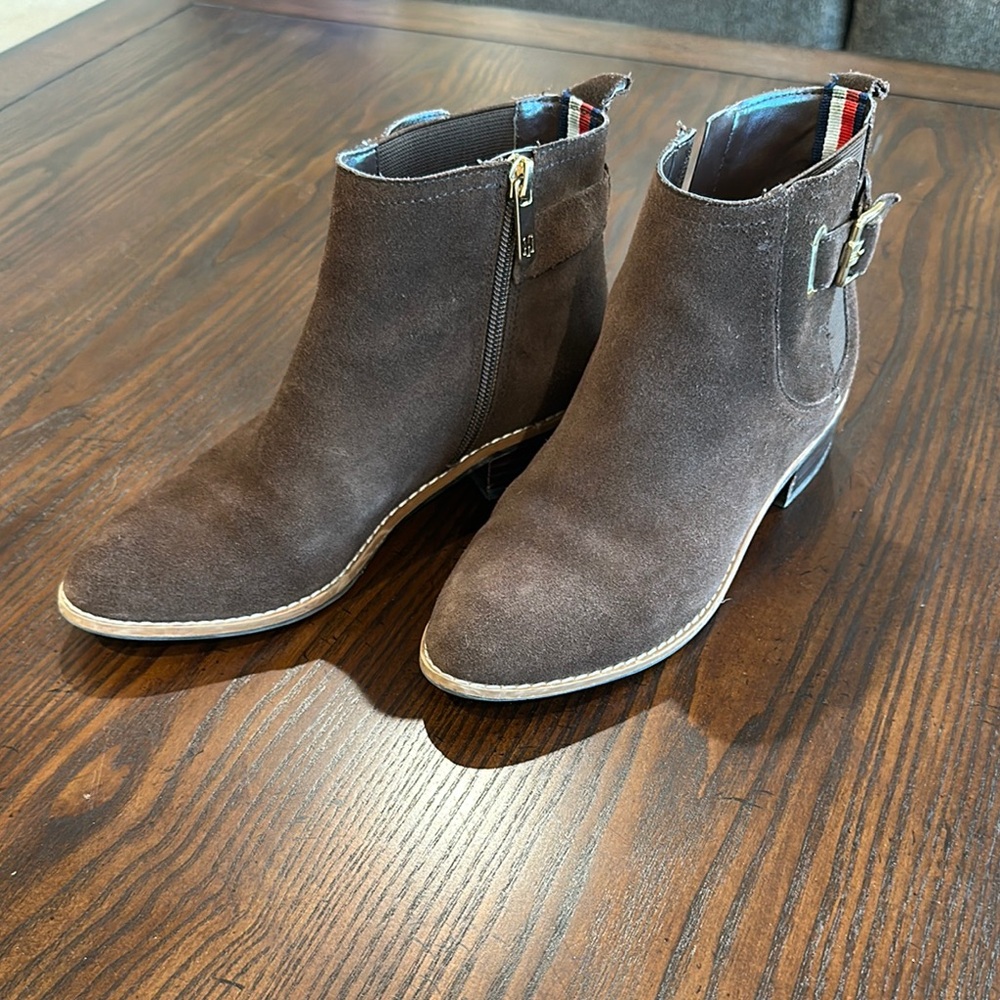 Brown Suede Ankle Boots